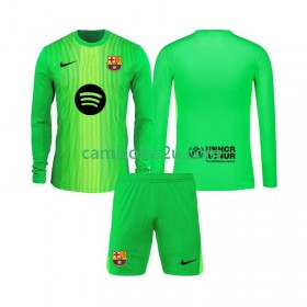 Camisolas de futebol FC Barcelona Guarda Redes Criança Equipamento Principal 2025/26 Manga Comprida